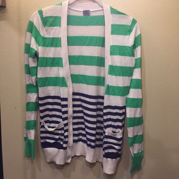 Blue and Green Cardigan - Picture 1 of 3